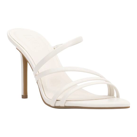 INC International Concepts Shoes - INC Women's Larmina High Heel Slip On Sandals White Size 11
